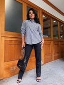 CAMISA SOCIAL MANGA LONGA COM BOLSO - 