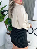 Camisa Social Feminina com detalhe de bolso - Milão