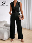 Conjunto feminino de cetim elegante - Stella