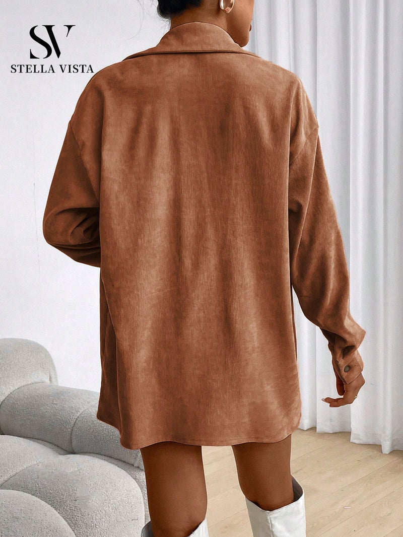 Conjunto feminino de inverno com jaqueta e shorts - Barcelona