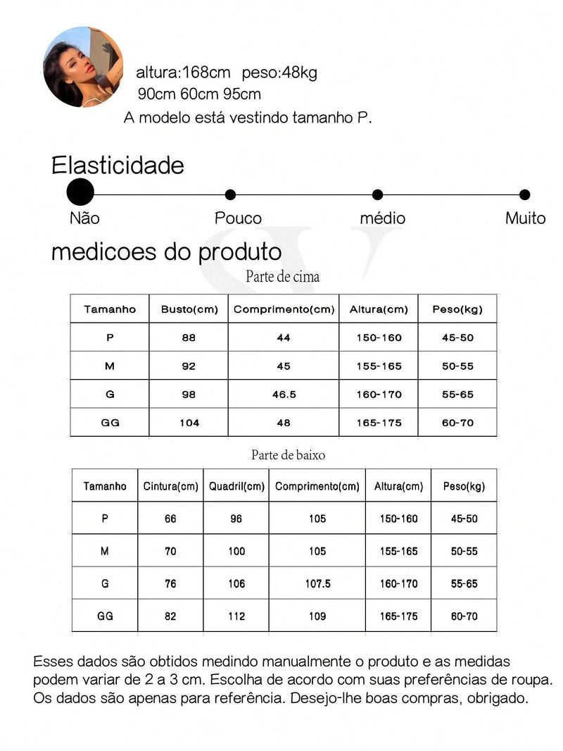Conjunto feminino de cetim elegante - Stella