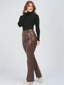 Blusa Cacharrel Feminina manga longa Lã  Tricot Gola Alta