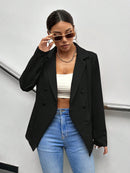 Blazer feminino elegante alfaiataria 