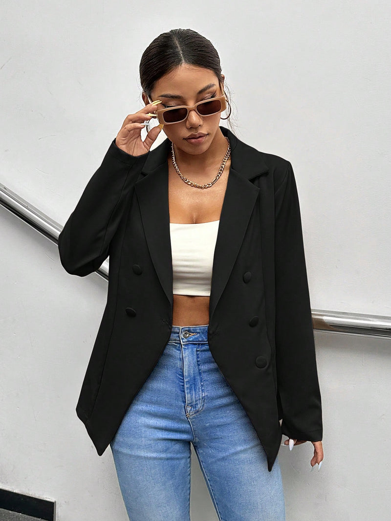 Blazer feminino elegante alfaiataria 