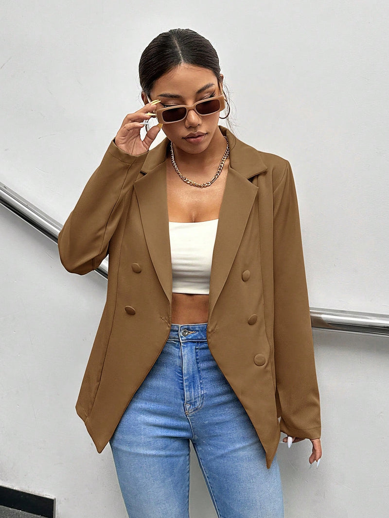 Blazer feminino elegante alfaiataria 