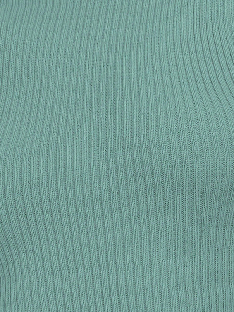 Blusa Cacharrel Feminina manga longa Lã  Tricot Gola Alta