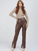 Blusa Cacharrel Feminina manga longa Lã  Tricot Gola Alta