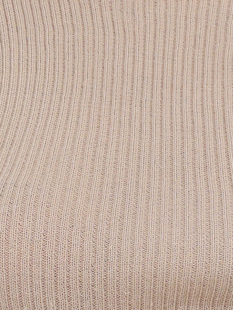 Blusa Cacharrel Feminina manga longa Lã  Tricot Gola Alta