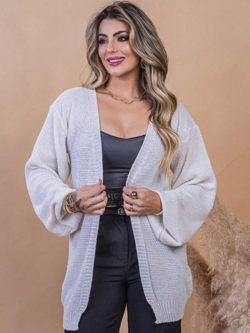 Cardigan feminino tricot 