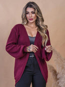 Cardigan feminino tricot