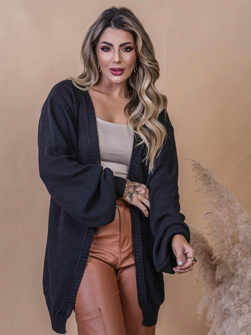 Cardigan feminino tricot