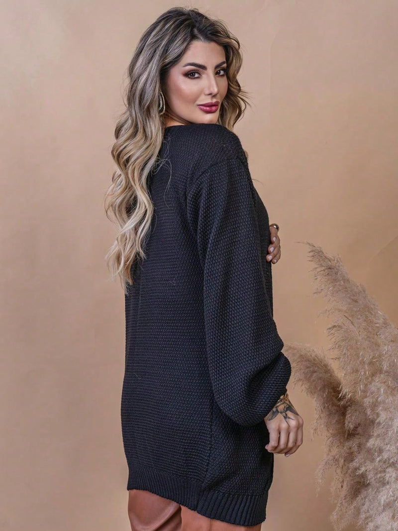 Cardigan feminino tricot 