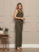 Novo Conjunto De Alfaitaria feminino Colete+calças Modal casual/socail