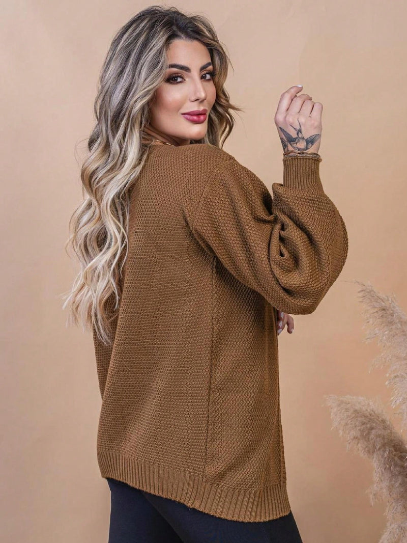 Cardigan feminino tricot 