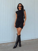 Vendedor IndicadoVestido Muscle Tee Blogueira Feminino Algodão Curto Confort