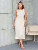 Vestido feminino Midi de Linho - Manchester