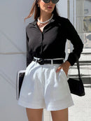 Camisa Cloe Feminina Com Botões Manga Comprida