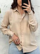 Camisa Cloe Feminina Com Botões Manga Comprida