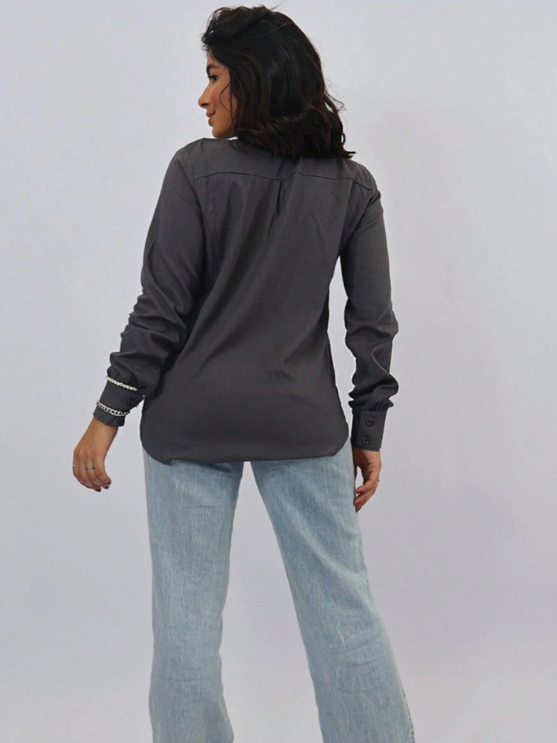 Camisa Linho manga longa - Heleny