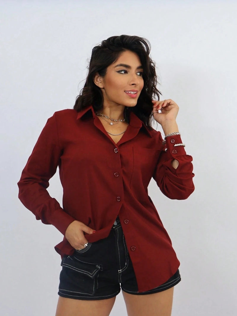 Camisa Linho manga longa - Heleny