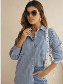 Camisa Manga Longa Feminina Listrada