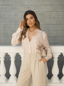 Camisa Manga Longa Feminina Listrada