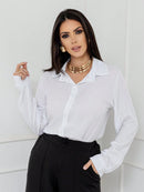 Camisa feminina manga longa social - Marselha