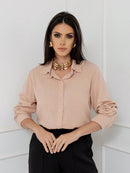 Camisa feminina manga longa social - Marselha