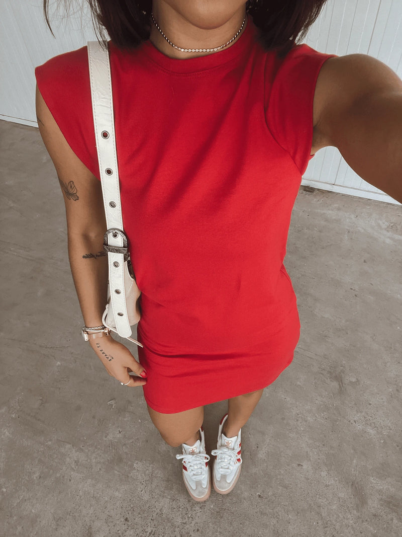 Vendedor IndicadoVestido Muscle Tee Blogueira Feminino Algodão Curto Confort