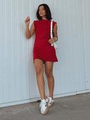 Vendedor IndicadoVestido Muscle Tee Blogueira Feminino Algodão Curto Confort