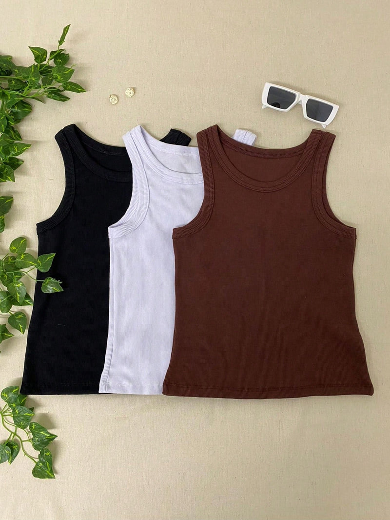 Vendedor Indicadokit 3 blusas regata básica americana verão blogueira estilosa tendencia dia a dia