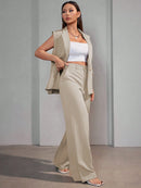 Conjunto Feminino Colete em Alfaiataria Social