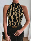 Blusa Regata Feminina Gola Alta elegante - Scarlet