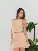 Mini Vestido feminino de alfaiataria Casual - Berlin