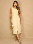 Vestido feminino Midi de Linho - Manchester