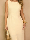 Vestido feminino Midi de Linho - Manchester