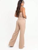 Conjunto Feminino com Calça Pantalona e Cropped