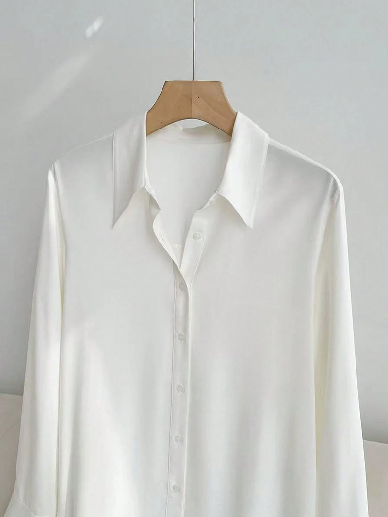 Vendedor Indicado
Camisa para mulheres de Manga Longa Elegante, Blusas de Manga Longa Social