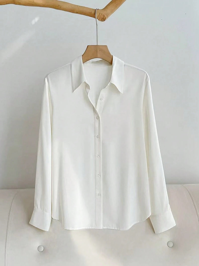 Vendedor Indicado
Camisa para mulheres de Manga Longa Elegante, Blusas de Manga Longa Social