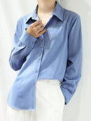 Vendedor Indicado
Camisa para mulheres de Manga Longa Elegante, Blusas de Manga Longa Social