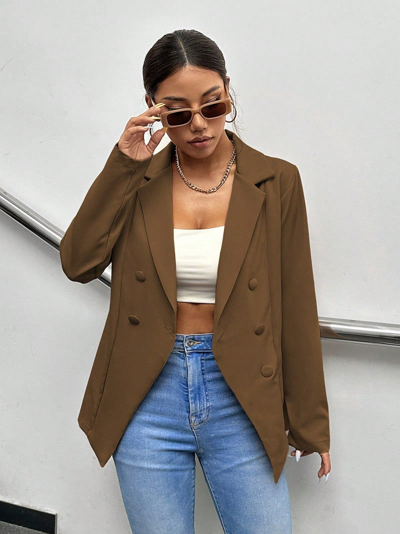 Blazer feminino elegante alfaiataria 