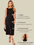 Vestido feminino Midi de Linho - Manchester