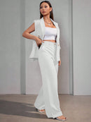 Conjunto Feminino Colete em Alfaiataria Social