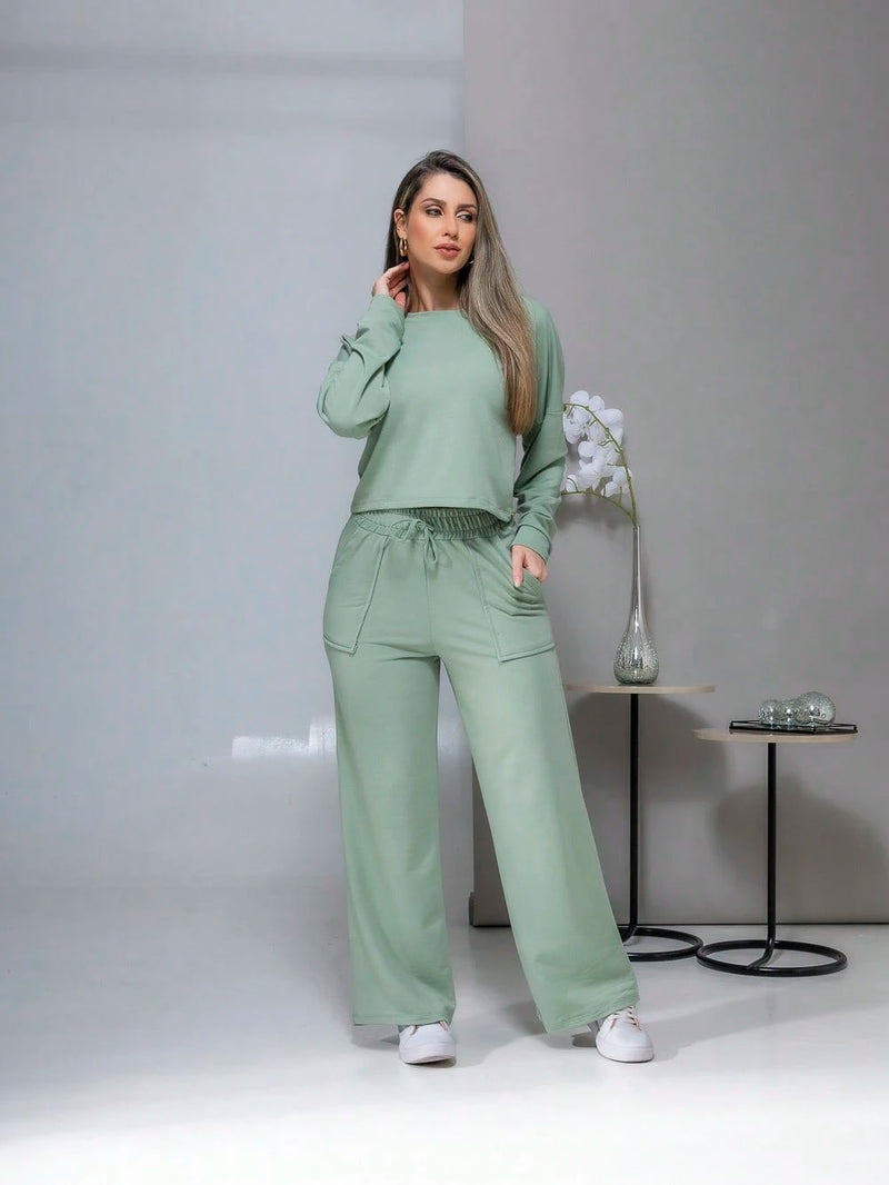 conjunto de moletinho feminino inverno