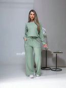 conjunto de moletinho feminino inverno