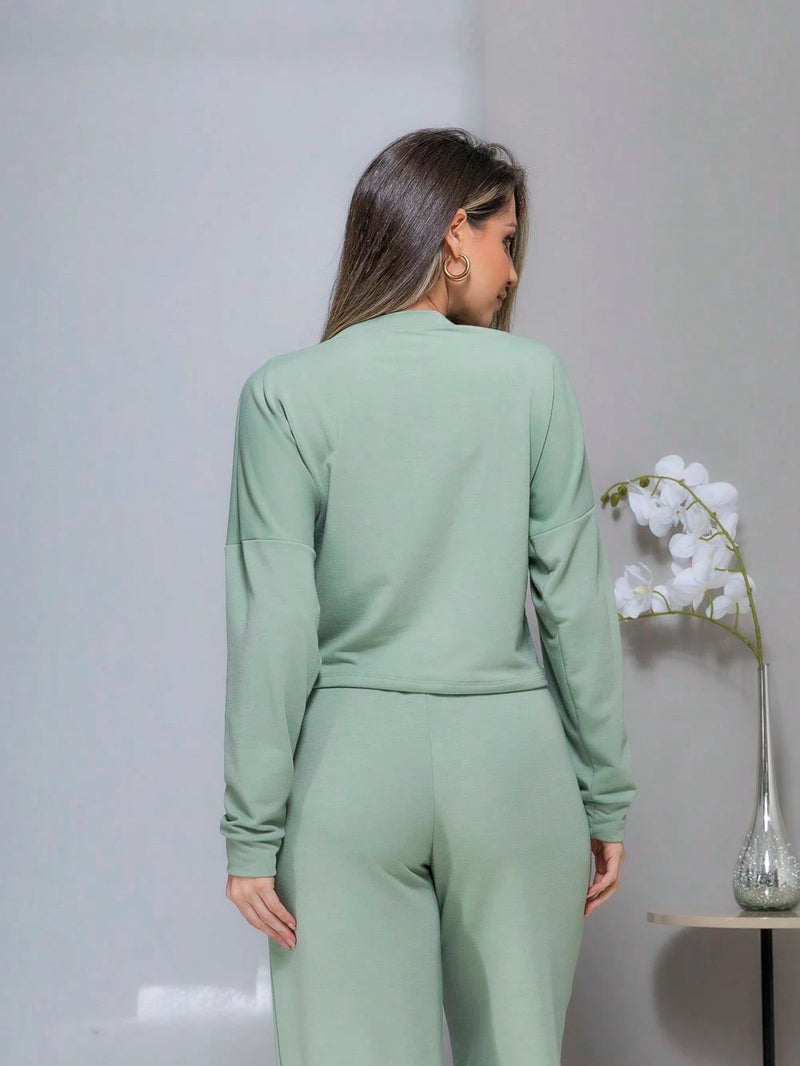 conjunto de moletinho feminino inverno