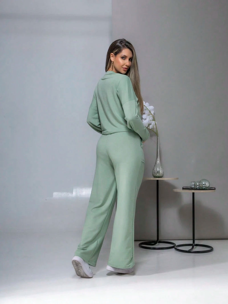 conjunto de moletinho feminino inverno