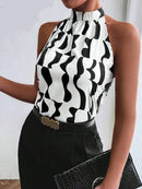 Blusa Regata Feminina Gola Alta elegante - Scarlet