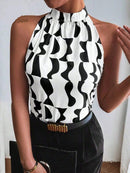 Blusa Regata Feminina Gola Alta elegante - Scarlet