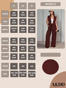 Conjunto Feminino Colete em Alfaiataria Social